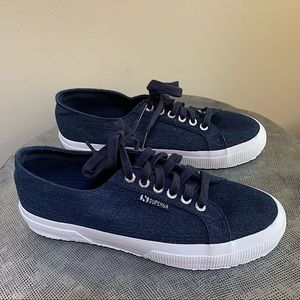 Superga Classic 39.5 ~  Blue Metallic 2750 Cotu Sneakers